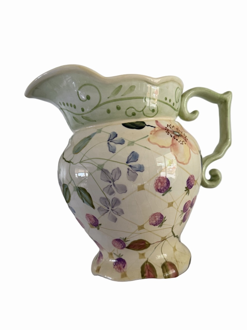Tracy Porter Hand-Painted Ceramic Vase | Colorful Floral Art Pottery Decor